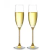 Ly champagne Pha Lê Đúc Vàng 220ml